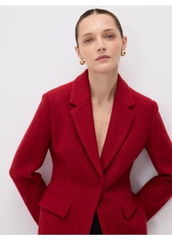 Reserved - Marynarka z wełną - czerwony ze sklepu Reserved w kategorii Marynarki damskie - zdjęcie 187608061