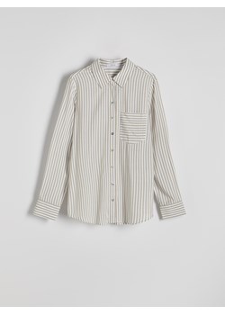 Reserved - Koszula regular z wiskozy - jasnozielony ze sklepu Reserved w kategorii Koszule damskie - zdjęcie 187608103