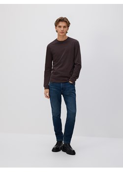 Reserved - Jeansy slim z efektem sprania - granatowy ze sklepu Reserved w kategorii Jeansy męskie - zdjęcie 187608174