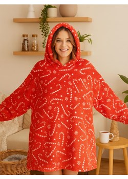 Sinsay - Bluza snuddie - czerwony ze sklepu Sinsay w kategorii Bluzy damskie - zdjęcie 187609904