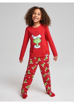 Sinsay - Bawełniana piżama dwuczęściowa z nadrukiem Grinch - czerwony ze sklepu Sinsay w kategorii Piżamy dziecięce - zdjęcie 187609910