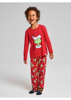 Sinsay - Bawełniana piżama dwuczęściowa z nadrukiem Grinch - czerwony ze sklepu Sinsay w kategorii Piżamy dziecięce - zdjęcie 187609911