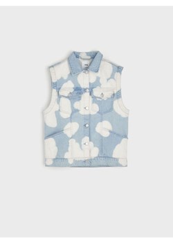 Sinsay - Kamizelka jeansowa - niebieski ze sklepu Sinsay w kategorii Kamizelki dziewczęce - zdjęcie 187610020