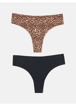 Sinsay - Bezszwowe braziliany 2 pack - wielobarwny ze sklepu Sinsay w kategorii Majtki damskie - zdjęcie 187610210