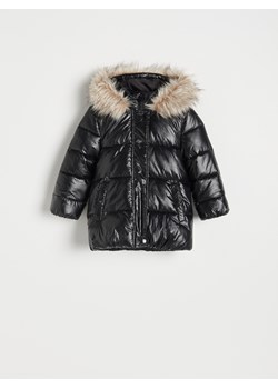 Reserved - Kurtka o metalicznym połysku - czarny ze sklepu Reserved w kategorii Kurtki dziewczęce - zdjęcie 187610853