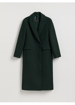 Reserved - Płaszcz z wełną Bellandi - morski ze sklepu Reserved w kategorii Płaszcze damskie - zdjęcie 187611003
