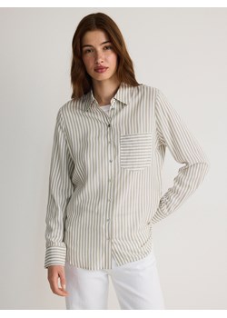 Reserved - Koszula regular z wiskozy - jasnozielony ze sklepu Reserved w kategorii Koszule damskie - zdjęcie 187611102