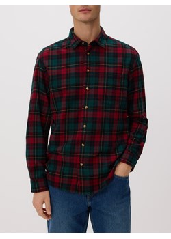 Reserved - Koszula regular fit w kratę - bordowy ze sklepu Reserved w kategorii Koszule męskie - zdjęcie 187612503