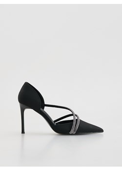 Reserved - Czółenka z ozdobnymi paskami - czarny ze sklepu Reserved w kategorii Czółenka - zdjęcie 187612642