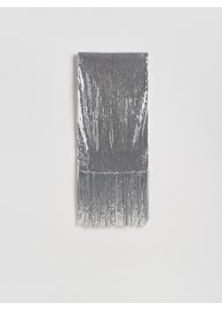 Reserved - Cekinowa spódnica z frędzlami - srebrny ze sklepu Reserved w kategorii Spódnice - zdjęcie 187612741