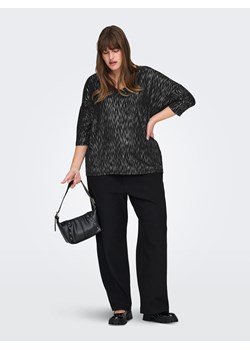 ONLY Carmakoma Bluzka w kolorze srebrno-czarnym ze sklepu Limango Polska w kategorii Bluzki damskie - zdjęcie 187613273