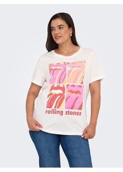 ONLY Carmakoma Koszulka w kolorze białym ze sklepu Limango Polska w kategorii Bluzki damskie - zdjęcie 187613294