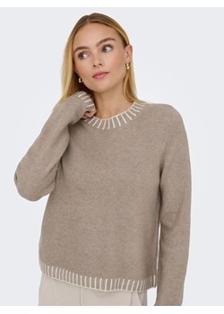ONLY Sweter w kolorze szarobrązowym ze sklepu Limango Polska w kategorii Swetry damskie - zdjęcie 187613320