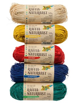 folia PAPER Naturalna rafia w różnych kolorach - 5 x 50 g ze sklepu Limango Polska w kategorii Zabawki - zdjęcie 187613662