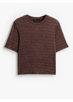 Mohito - Bluzka z metaliczną nitką - pomarańczowy ze sklepu Mohito w kategorii Bluzki damskie - zdjęcie 187613914