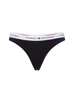 Tommy Hilfiger Stringi Kobiety Dżersej granatowy jednolity ze sklepu vangraaf w kategorii Majtki damskie - zdjęcie 187613933