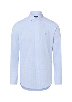 Polo Ralph Lauren Męska koszula biznesowa Mężczyźni Modern Fit Bawełna jasnoniebieski w kratkę ze sklepu vangraaf w kategorii Koszule męskie - zdjęcie 187613960