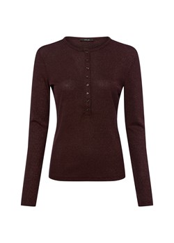 Opus Damska koszulka z długim rękawem - Sosmica Kobiety Sztuczne włókno czekoladowy marmurkowy ze sklepu vangraaf w kategorii Bluzki damskie - zdjęcie 187613964