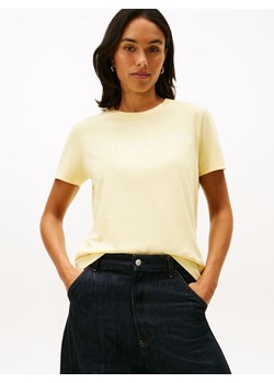 Tommy Hilfiger Koszulka damska Kobiety Bawełna żółty jednolity ze sklepu vangraaf w kategorii Bluzki damskie - zdjęcie 187613971