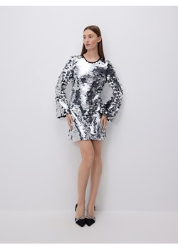 Reserved - Sukienka z cekinami - srebrny ze sklepu Reserved w kategorii Sukienki - zdjęcie 187614040