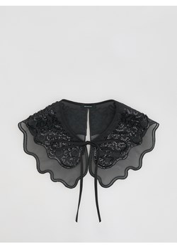 Reserved - Wiązany kołnierz z cekinami i ozdobnym haftem - czarny ze sklepu Reserved w kategorii Dodatki damskie - zdjęcie 187614161