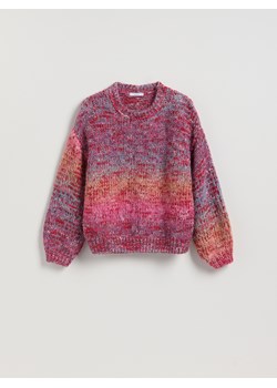 Reserved - Sweter z obniżoną linią ramion - wielobarwny ze sklepu Reserved w kategorii Swetry damskie - zdjęcie 187614243