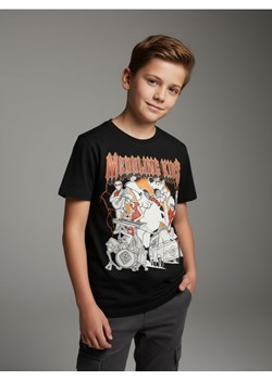 Sinsay - Bawełniana koszulka z nadrukiem Scooby-Doo - czarny ze sklepu Sinsay w kategorii T-shirty chłopięce - zdjęcie 187615312