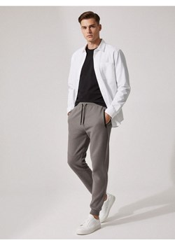 Sinsay - Strukturalne spodnie regular fit - szary ze sklepu Sinsay w kategorii Spodnie męskie - zdjęcie 187615323
