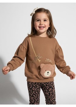 Sinsay - Bluza crewneck z elementami 3D - brązowy ze sklepu Sinsay w kategorii Bluzy dziewczęce - zdjęcie 187615334