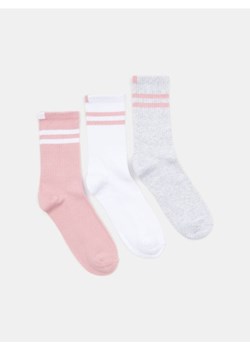 Sinsay - Skarpetki w paski 3 pack - wielobarwny ze sklepu Sinsay w kategorii Skarpetki damskie - zdjęcie 187615373