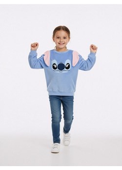 Sinsay - Bluza crewneck z haftem Stitch - niebieski ze sklepu Sinsay w kategorii Bluzy dziewczęce - zdjęcie 187615381