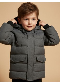Sinsay - Pikowana kurtka z kapturem - szary ze sklepu Sinsay w kategorii Kurtki chłopięce - zdjęcie 187615401