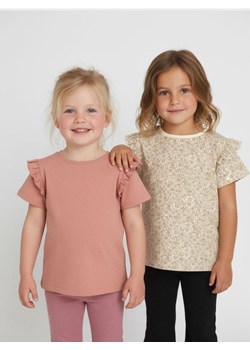 Sinsay - Bawełniana koszulka 2 pack - wielobarwny ze sklepu Sinsay w kategorii Bluzki dziewczęce - zdjęcie 187615422