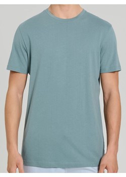 Sinsay - Bawełniana koszulka z krótkim rękawem - zielony ze sklepu Sinsay w kategorii T-shirty męskie - zdjęcie 187615423