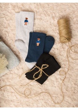 Sinsay - Prążkowane skarpetki 3 pack - wielobarwny ze sklepu Sinsay w kategorii Skarpetki męskie - zdjęcie 187615472