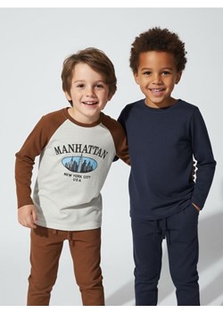 Sinsay - Bawełniana koszulka z nadrukiem 2 pack - granatowy ze sklepu Sinsay w kategorii T-shirty chłopięce - zdjęcie 187615504