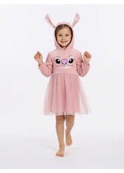 Sinsay - Sukienka dresowa z kapturem Stitch - różowy ze sklepu Sinsay w kategorii Sukienki dziewczęce - zdjęcie 187615530