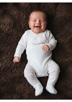 Sinsay - Bawełniany zestaw: body i półśpiochy - biały ze sklepu Sinsay w kategorii Odzież dla niemowląt - zdjęcie 187615532