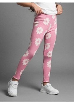 Sinsay - Bawełniane legginsy w kwiatki - wielobarwny ze sklepu Sinsay w kategorii Spodnie dziewczęce - zdjęcie 187615550