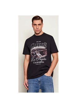 GUESS T-shirt SATIN | Regular Fit ze sklepu Gomez Fashion Store w kategorii T-shirty męskie - zdjęcie 187616362