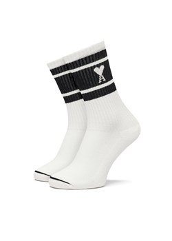 Skarpety długie AMI Paris USC001.AW0015 Biały ze sklepu eobuwie.pl w kategorii Skarpetki męskie - zdjęcie 187616430