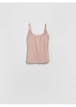 Reserved - Top z koronką - brudny róż ze sklepu Reserved w kategorii Podkoszulki i halki - zdjęcie 187616574