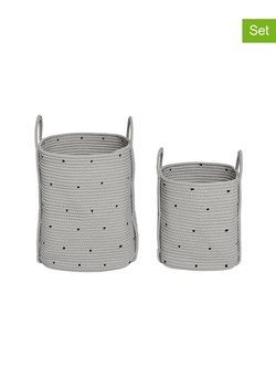OYOY living design Kosze (2 szt.) w kolorze szarym ze sklepu Limango Polska w kategorii Pojemniki kuchenne - zdjęcie 187617191