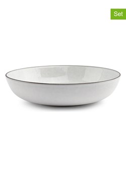 Salt and Pepper Miski (4 szt.) &quot;Fina&quot; w kolorze biało-czarnym do serwowania - wys. 5 x Ø 20 cm ze sklepu Limango Polska w kategorii Naczynia - zdjęcie 187617411