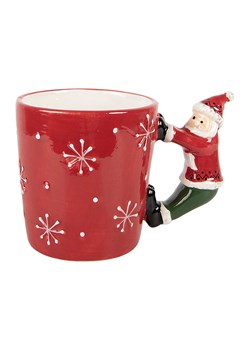 Clayre &amp; Eef Kubek jumbo w kolorze czerwonym - 400 ml ze sklepu Limango Polska w kategorii Dzbanki i zaparzacze - zdjęcie 187617713