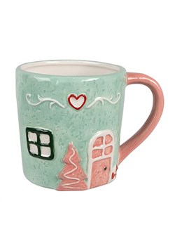 Clayre &amp; Eef Kubek w kolorze zielonym - 350 ml ze sklepu Limango Polska w kategorii Dzbanki i zaparzacze - zdjęcie 187617720