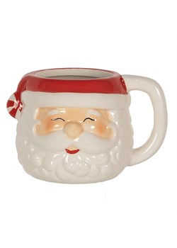 Clayre &amp; Eef Kubek jumbo w kolorze czerwono-białym - 450 ml ze sklepu Limango Polska w kategorii Dzbanki i zaparzacze - zdjęcie 187617722