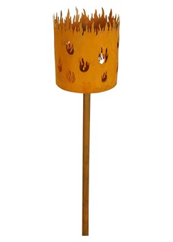 POSIWIO Dekoracja ogrodowa &quot;Flame Pot&quot; w kolorze jasnobrązowym - wys. 110 cm ze sklepu Limango Polska w kategorii Dekoracje i akcesoria ogrodowe - zdjęcie 187617764