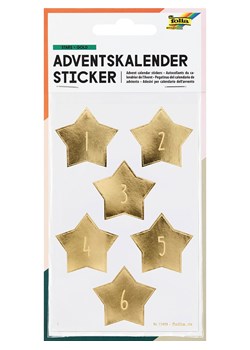 folia PAPER Naklejki do kalendarza adwentowego &quot;Stars Gold&quot; - 5+ ze sklepu Limango Polska w kategorii Zabawki - zdjęcie 187618024
