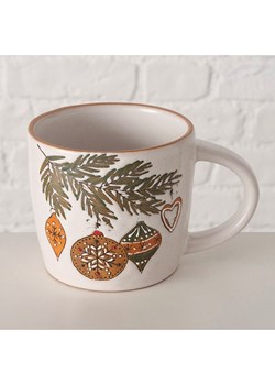 Boltze Kubek jumbo &quot;Franjo&quot; w kolorze biało-jasnobrązowym - 500 ml ze sklepu Limango Polska w kategorii Naczynia - zdjęcie 187618101